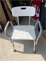 Shower chair and raised toilet set for elderly or
