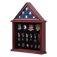 Solid Wood Flag Display Case Military Shadow Box