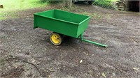 John Deere Green Painted Lawn Cart