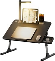 Laptop Table with LED Desk Light