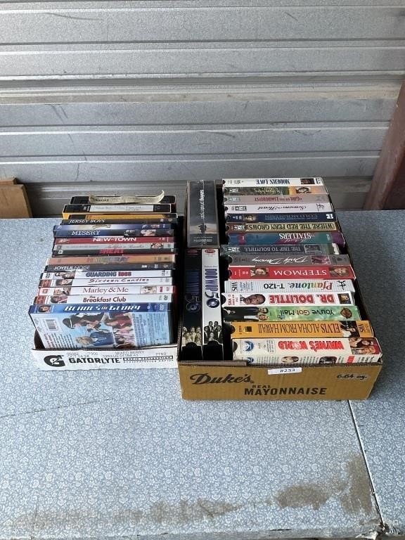 DVD’s & VHS tapes The Breakfast Club & more