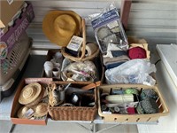 Craft items sewing thread  , yarn, doll stew hats