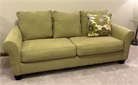 Olive green sofa - very lightly used