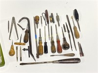 Group of assorted antique and vintage tools