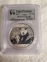 2012 China Panda 1oz .999 Silver Coin