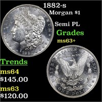 1882-s Morgan $1 Grades Select+ Unc