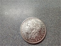 1881O Morgan silver dollar coin