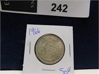 CANADA 1965 50 CENTS HALF DOLLAR SILVER COIN