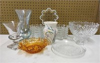 Glassware, Crystal & Pottery Lot