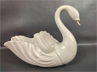 Lenox Gold Beaked Porcelain Swan Bowl