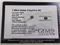 1.00ct Umba Sapphire (N)