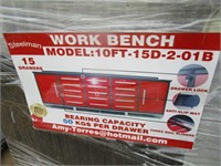 New/Unused Steelman 10'X15D-2-01B Work Bench,