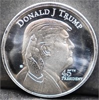 1oz Donald Trump silver round