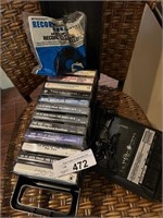 3 pcs Cassette Recorder, Box of Cassettes