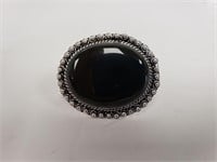 Black Onyx Ring, Size 6