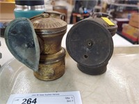 (2) Small Miner Lamps