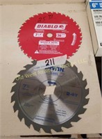 (2) 7 1/4" Diablo & Irwin Blades (#211)