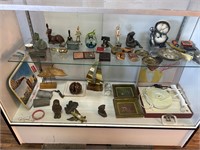 Record Player, Figurines, Sailboat, Bells, Decor