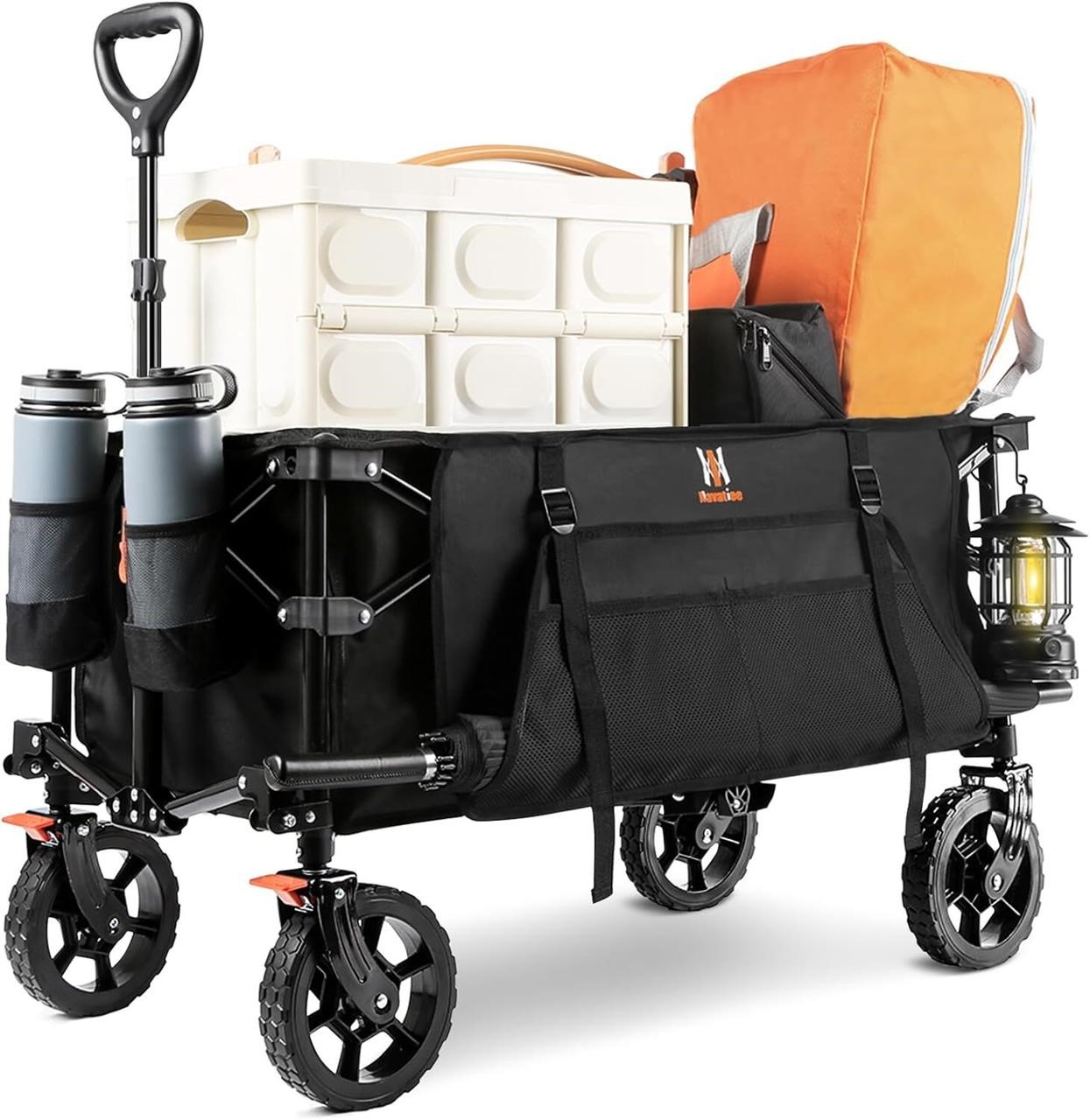 Navatiee Foldable Wagon, S1 Black, Utility Use