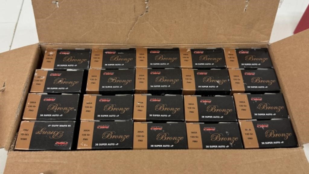 (20) BOXES OF PMC 130GR BRONZE AMMO