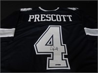 Dak Prescott signed football jersey COA