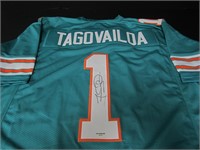 Tua Tagovailoa signed football jersey COA