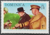 Dominica 1974 Sr. W. Churchill 1 Cent stamp