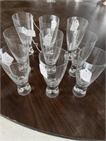 9 Crystal glasses