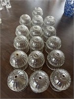 16 glass globes