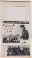 WWI GERMAN FLYER RECRUITING POSTER - RED BARRON