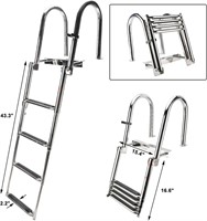 NovelBee 4 Steps 316 SS Pontoon Boat Ladder