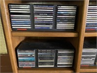 Two CD Storage Racks & CDs