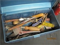 Box Of Assorted Old Wooden Handle Screwdrivers