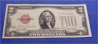 1928 G Two Dollar Red Seal Note