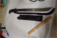 Machete & Knife w/ Sheath