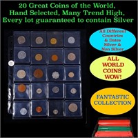 20 Great Coins of the World, hand selected, many t