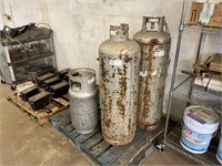 100# PROPANE  CYLINDER , CONTENTS INCLUDED
