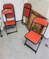 2 card tables and 4 chairs
