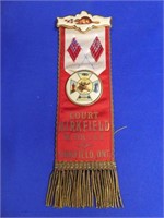 Vintage Kirkfield Moose Lodge Pin Ribbon