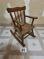 WOOD CHILDS ROCKER