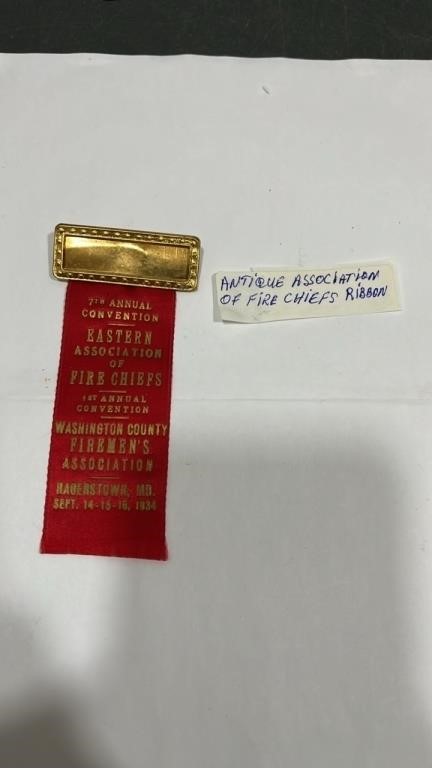 Antique Fire Chief Ribbon