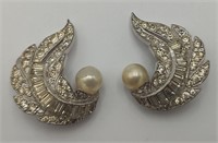Jomaz Joseph Mazer Signed Art Deco Earrings