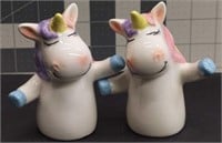 Magnetic Salt and pepper shakers - unicorns