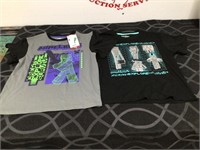 (2) Youth 7/8 Minecraft Tte Shirts New Lot