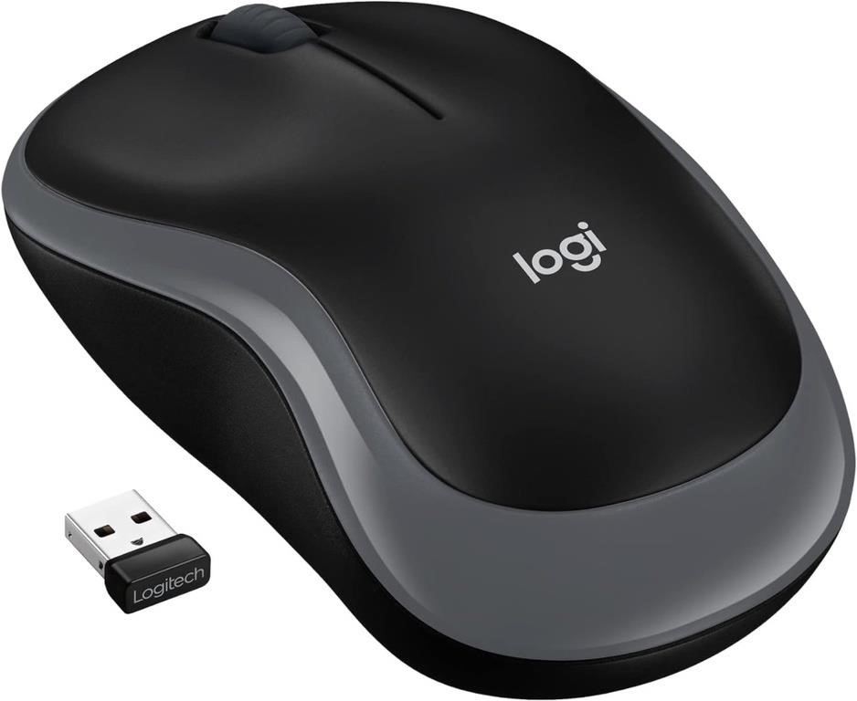 Logitech M185 Wireless Mouse, 2.4GHz with USB Minr