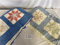 2 Handmade Quilts (Cutter Quilts)