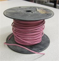 Partial Spool Of Pink 14 AWG Stranded Wire