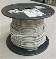 Partial Spool Of White 12 AWG Solid Wire