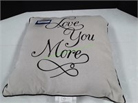 Mainstays Love You More Throw Pillow