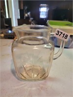 1950'S FEDERAL GLASS SQUARE JUICE PITCHER